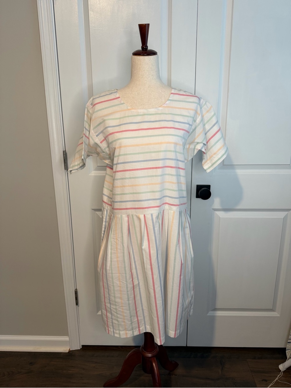 Lake House Dress in Parasol Stripes Size Medium